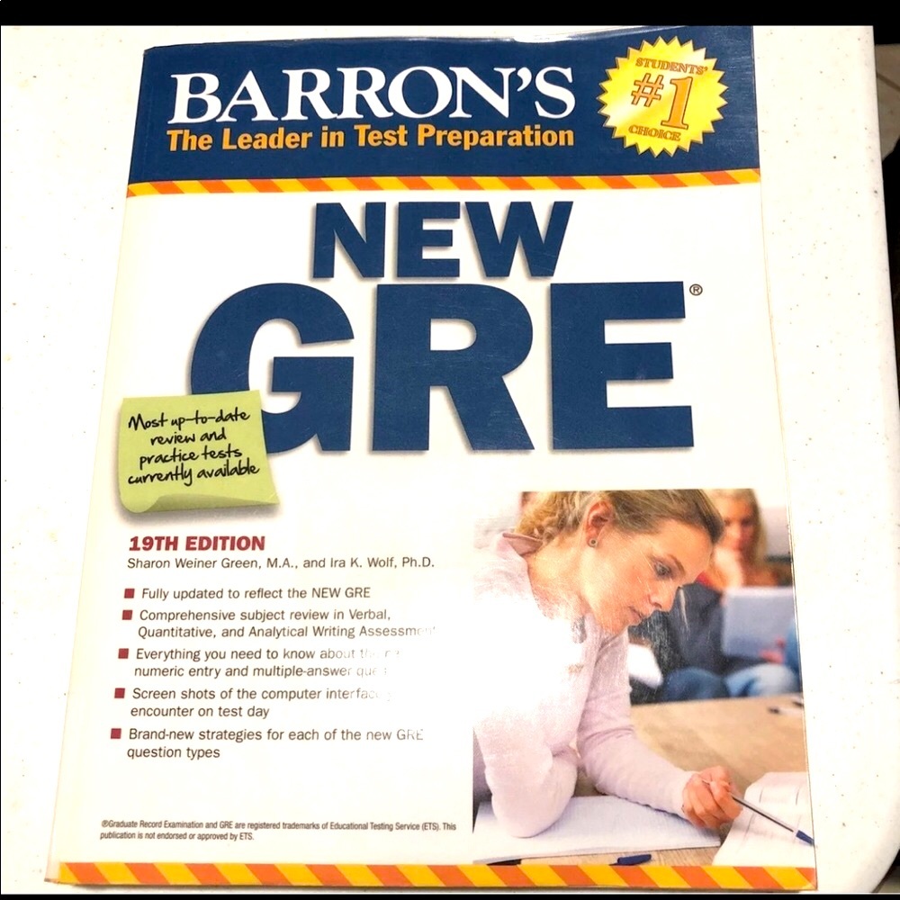 Barron’s NEW GRE 19th edition book